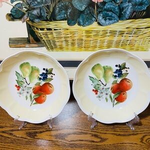 Set of 2 Lenox  Orchard in Bloom Salad Bowl 
8 3/4”